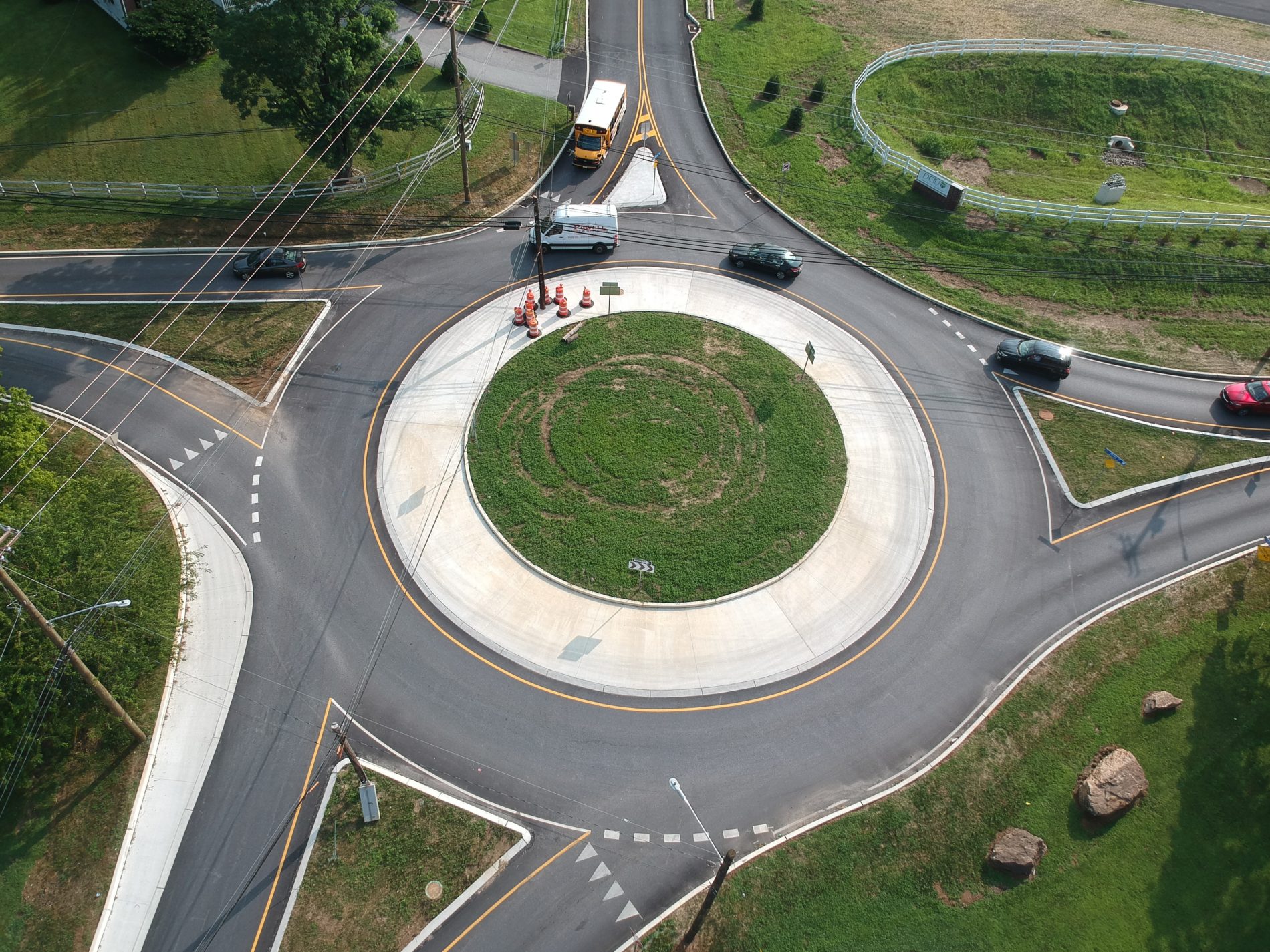 finished roundabout construction